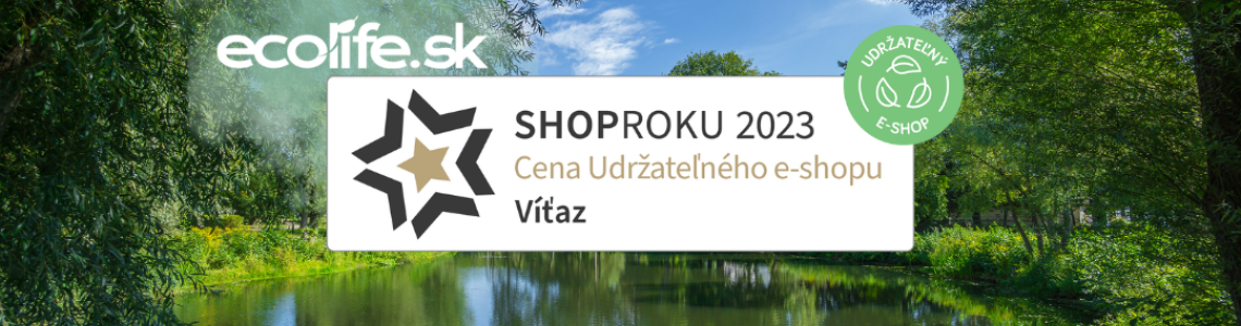 Udržitelný eshop ecolife je ShopRoku2023 na Slovensku