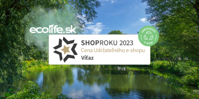 Udržateľný eshop ecolife.sk je ShopRoku2023 Udržateľný eshop ecolife.sk je ShopRoku2023