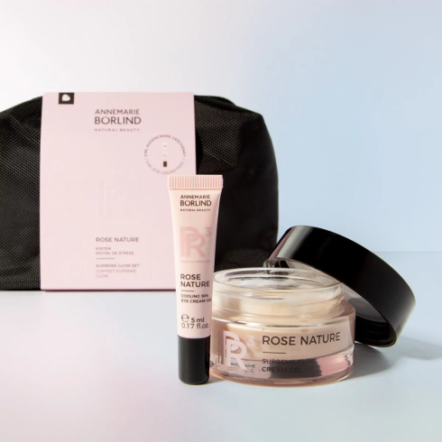 Vianočný Set Rose Nature Suprem Glow ľahký krém + Očný Mini Zadarmo