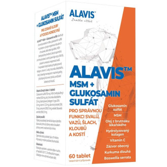 Alavis™ MSM + Glukózamín sulfát 60tbl Alavis™ MSM + Glukózamín sulfát 60tbl