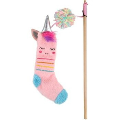 Drevená vábnička Sock Cuddler - Ponožka jednorožec, so šantou