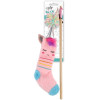 Dřevěná vábnička Sock Cuddler - Ponožka jednorožec, se šantou