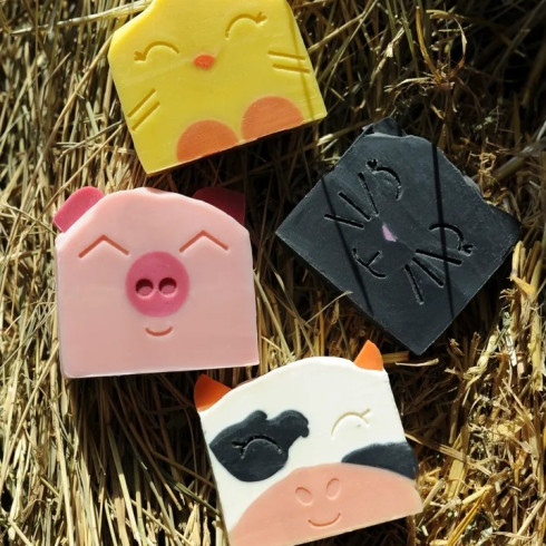 Detské mydlo - My Happy Chicken 100g, Ručná výroba, v krabičke