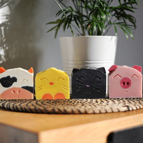 Dětské mýdlo - My Happy Cow 100g, Ruční výroba, bez obalu