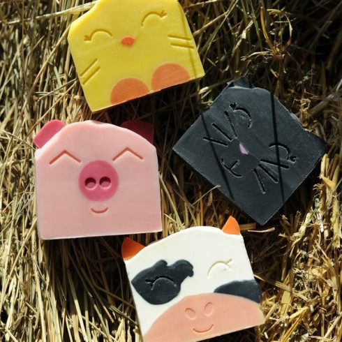 Dětské mýdlo - My Happy Cow 100g, Ruční výroba, bez obalu