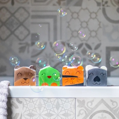 Dětské mýdlo - My Happy Tiger 100g, Ruční výroba, bez obalu