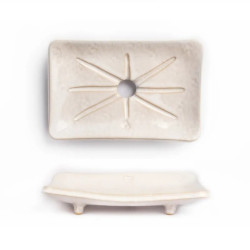 Obdĺžniková mydelnička NOVA - Biela