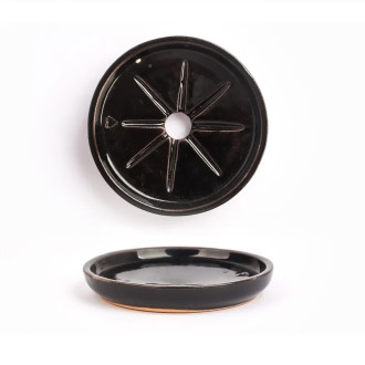 Okrúhla mydelnička NOVA - Čierna