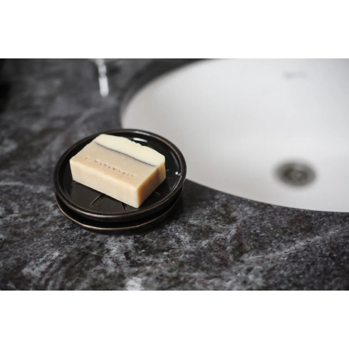 Kulatá mýdlenka NOVA - Černá