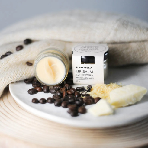 Přírodní balzám na rty -  Lip Balm Coffee Vegan, 25 ml