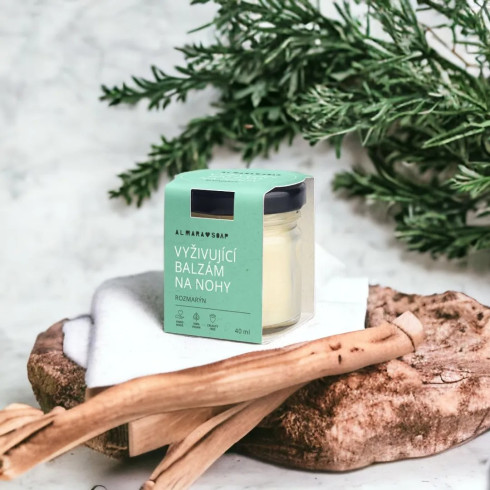 Prírodný vyživujúci balzam na nohy - Rozmarín 40ml Prírodný vyživujúci balzam na nohy - Rozmarín 40ml