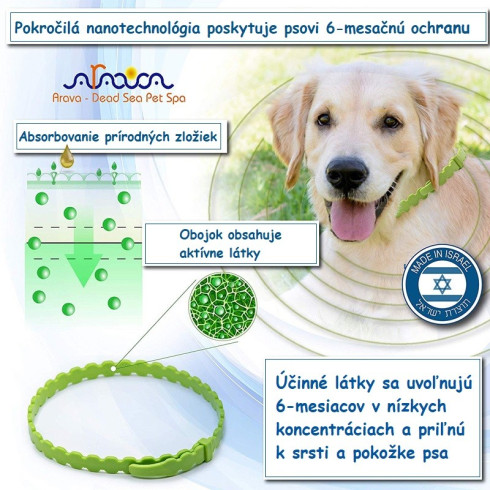 Antiparazitný bylinný obojok 1ks, pre psíkov a šteniatka