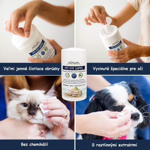 Bylinné utierky na oči pre zvieratká 100ks