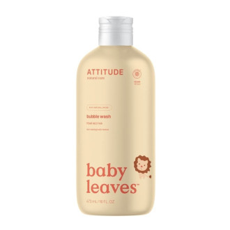 Detská pena do kúpeľa - Baby leaves 473ml, s vôňou hruškovej šťavy