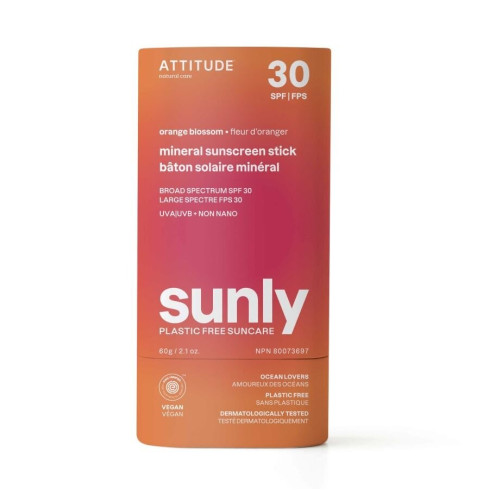 Minerálna ochranná tyčinka na telo - Orange blossom 60g (SPF 30)