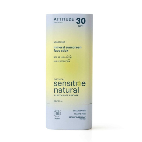 Minerálna ochranná tyčinka na tvár a pery - Atopická a citlivá pokožka 20g (SPF 30), bez parfumácie