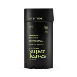 Pánsky deodorant ATTITUDE Super leaves - Matcha & Bergamot 75g Pánsky deodorant ATTITUDE Super leaves - Matcha & Bergamot 75g