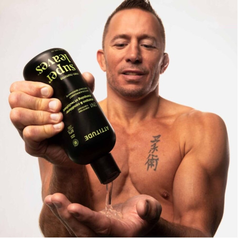 Pánský posilující šampon a kondicionér 2v1 ATTITUDE Super leaves - Matcha a Bergamot 415ml