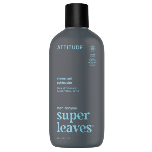 Pánský sprchový gel ATTITUDE Super leaves - Eukalyptus a Šalvěj 415ml