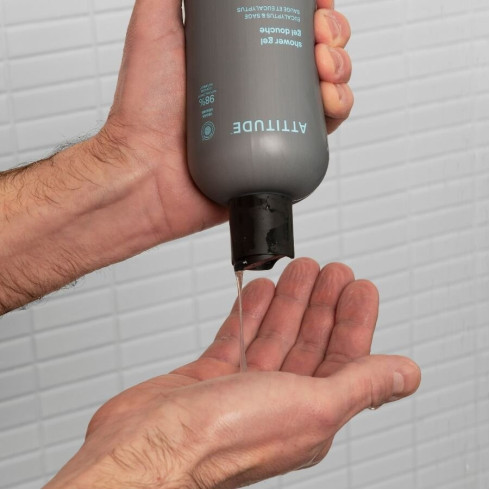 Pánský sprchový gel ATTITUDE Super leaves - Eukalyptus a Šalvěj 415ml