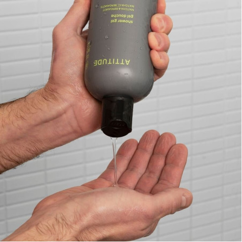 Pánský sprchový gel ATTITUDE Super leaves - Matcha a Bergamot 415ml