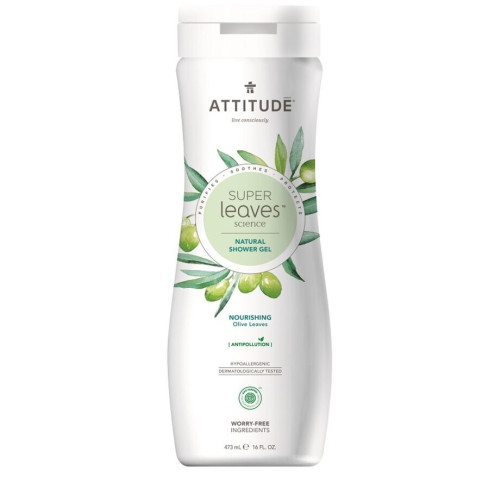 Prírodné telové mydlo - Super leaves olivové listy 473ml, s detoxikačným účinkom