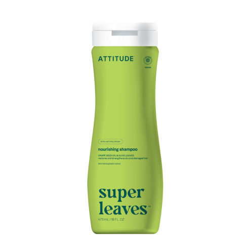 Prírodný šampón - Super leaves s detoxikačným účinkom 473ml, vyživujúci pre suché a poškodené vlasy