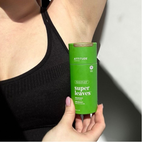 Přírodní tuhý deodorant Super leaves – olivové listy 85g