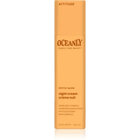 Rozjasňující tuhý noční krém ATTITUDE Oceanly s vitamínem C, 30g