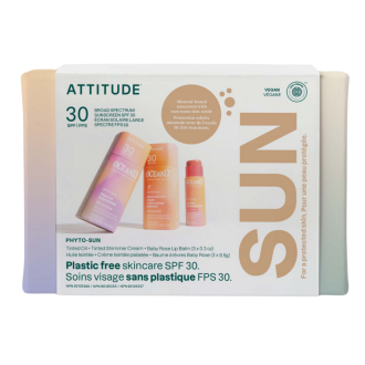 Tónujúci set starostlivosti o pleť a pery SPF 30 ATTITUDE Oceanly