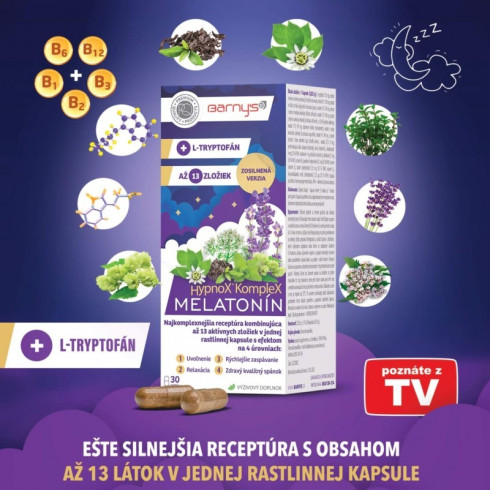 Barny’s HypnoX KompleX Melatonín 30cps