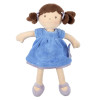 Látková bábika Butterfly - Pari (modré šaty)
