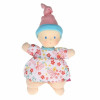 Mini panenka miláček - Květinová s modrou čepicí