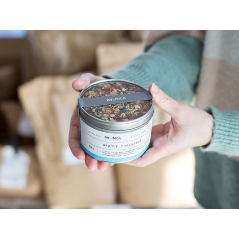 Bylinkový čaj - Bazové pohladenie 70g, sypaný v plechovke