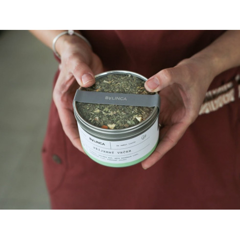 Bylinkový čaj - Príjemný večer 70g, sypaný čaj v plechovke