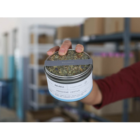 Bylinkový čaj - Radostné chvíle 60g, sypaný v plechovke