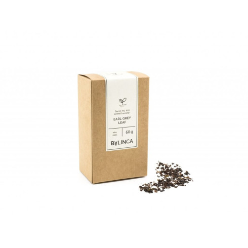 Černý čaj - Earl grey leaf organic tea 60g, sypaný čaj 