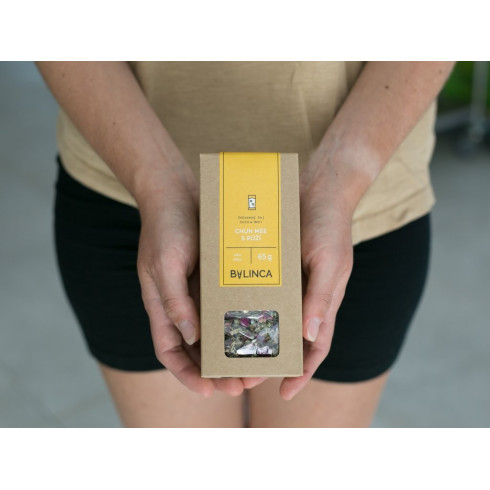 Ochutený čaj - Chun mee Bio s ružou 65g