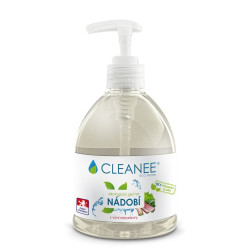 CLEANEE EKO Gel na mytí nádobí - S vůní rebarbory 500ml, dávkovač