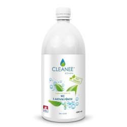 CLEANEE EKO Hygienický čistič WC - Bez vůně 1L, s aktivní pěnou, náhradní náplň