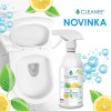 CLEANEE EKO Hygienický čistič WC - Citrón 1L, s aktivní pěnou, náhradní náplň
