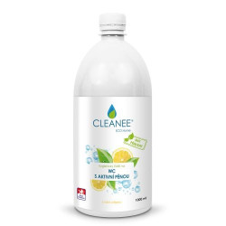 CLEANEE EKO Hygienický čistič WC - Citrón 1L, s aktivní pěnou, náhradní náplň