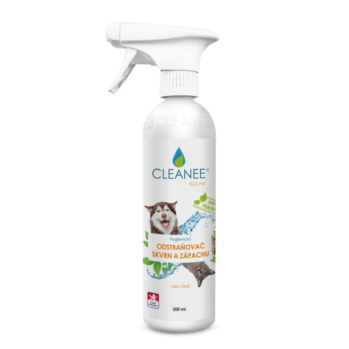 CLEANEE EKO Odstraňovač škvŕn a zápachu po domácich zvieratách 500ml