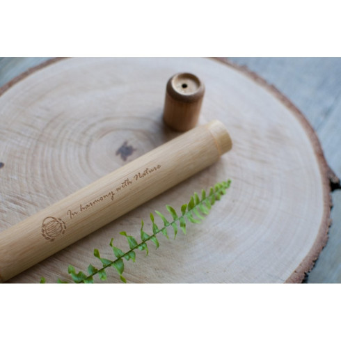 Bambusové cestovní pouzdro na kartáček, velké Bambusové cestovní pouzdro na kartáček, velké