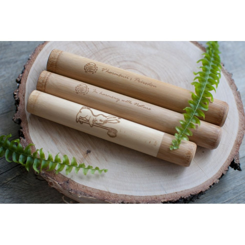 Bambusové cestovní pouzdro na kartáček, velké Bambusové cestovní pouzdro na kartáček, velké