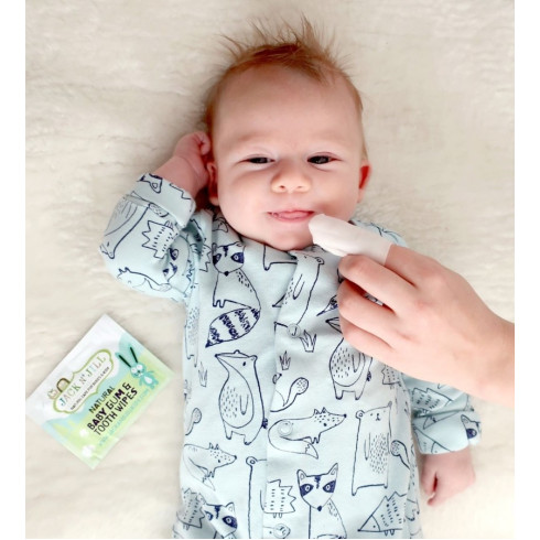 Obrúsky na ďasná a zuby pre bábätká 25ks