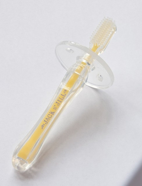 Silikonový zubní kartáček se štítem pro miminka Silikonový zubní kartáček se štítem pro miminka