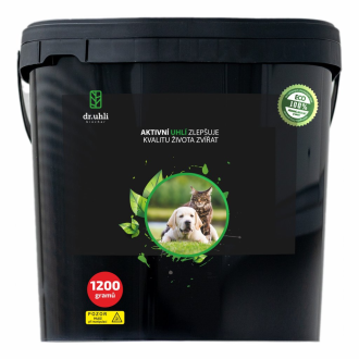 Aktívne uhlie Biochar - prášok 1200g, pre zvieratá  Aktívne uhlie Biochar - prášok 1200g, pre zvieratá