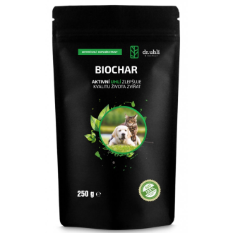 Aktívne uhlie Biochar - prášok 250g, pre zvieratá  Aktívne uhlie Biochar - prášok 250g, pre zvieratá