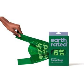 Sáčky s uchem na exkrementy 120ks / 1 role, s vůní levandule